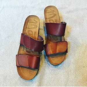 Strappy wedge sandals